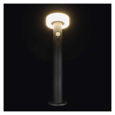 EMOS ZGJ0B4S TERION solární venkovní stojanové svítidlo/sloupek LED 125 × 125 × 500 2W 200lm 3000K IP44 se senzorem antracit