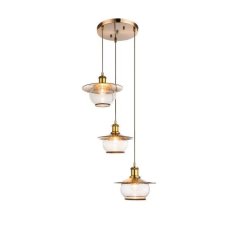 GLOBO 69030-3H NEVIS závěsné svítidlo 445 mm 3xE27 60W IP20 bronzová