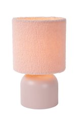 LUCIDE 10516/01/66 WOOLLY stolná lampička V280mm 1xE14 ružová