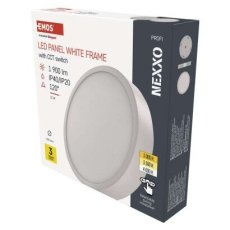 Emos ZM5143 LED NEXXO stropní/nástěnné přisazené klasické svítidlo kruh průměr 225 × 42 mm 21W 1900lm 3000/3500/4000K bílá