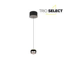 TRIO SELECT 344410107 ORBIT závěsné svítidlo D150mm SMD LED 8W/960lm 2300+3000+4000K černá, nikl matný, schwitchdimmer