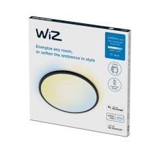 Philips Wiz Tunable white 8719514554955 SuperSlim big size stropní svítidlo LED D430mm 22W/2450lm 2700-6500K černá
