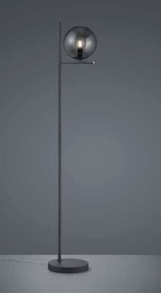 TRIO 402000142 Pure Stojanová lampa 250mm E14 1X28W Antracitová, kouřová