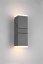 TRIO 270660242 AVON exteriérové nástenné svietidlo SMD LED V280mm 2x7W/800lm 3000K IP54 antracit, biela