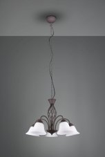 TRIO 101000524 RUSTICA závěsné svítidlo D600mm 5xE14 rezavá