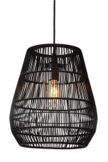 LUCIDE 03844/01/30 NERIDA venkovní závěsné svítidlo 1xE27 D350mm IP44 černá