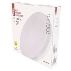 Stropní svítidlo LED 2400lm 4000K biela IP54 EMOS TORI ZM4322