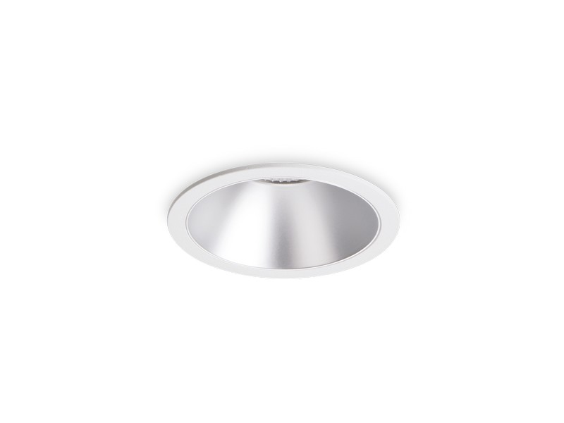 Ideal lux 192284 GAME ROUND zápustné svietidlo D85mm LED 11W 950/700lm 3000K biela, strieborná, UGR