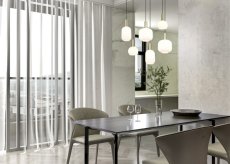 TRIO 319800608 DIVA závěsné svítidlo 6xE27 mosaz matná, bílá