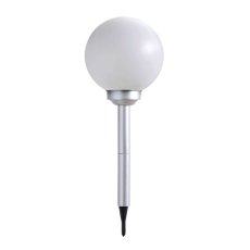 3375-24 GLOBO Exteriérové solárne LED svietidlo, zapichovacia guľa na osvetlenie záhrad a terás s efektom ohňa, 1x 0,06W 2700K IP44 biela