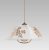 PREZENT 47001 L03 LYRA ACRYL IV závěsné svítidlo 1xE27 D440mm bílá, zlatá