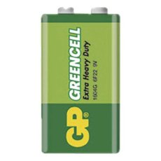 B1250 Baterie GP GREENCELL 9V 6F22 blok zink - chloridová, 1ks