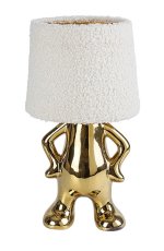 RABALUX 74215 Smurfy stolná lampička D150mm 1xE14 zlatá, krémová