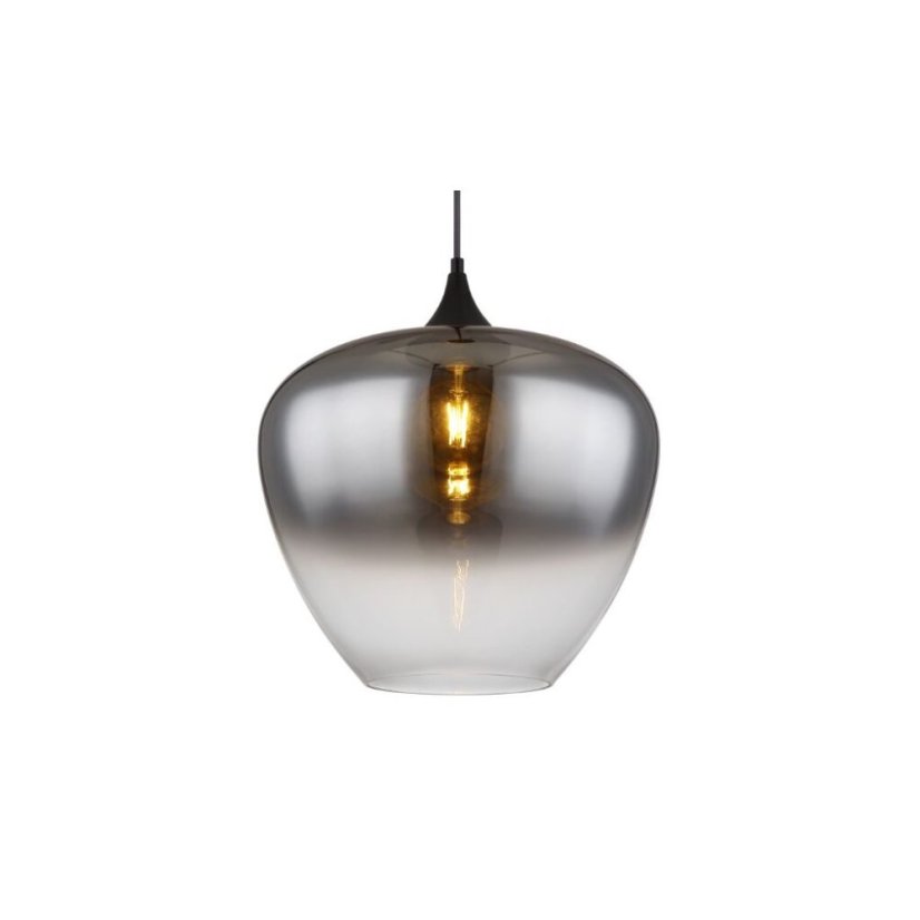 GLOBO 15548H2 MAXY závesné svietidlo D400mm 1xE27 čierna matná, dymová