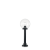 Exteriérové ​​stojanové svítidlo Ideal lux 187556 CLASSIC GLOBE PT1 SMALL trasparente 1xE27 23W černá IP44