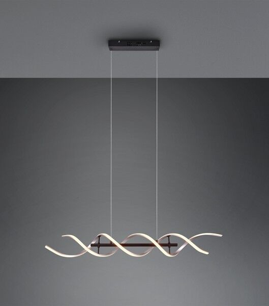TRIO 341810205 SEQUENCE závesné svietidlo SMD LED 45W/5600lm 2300+3000+4000K brúsený hliník, switchdimmer