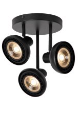 LUCIDE 30997/13/30 SENSAS stropné bodové svietidlo/spot D258mm 3xGU10 (ES111) čierna