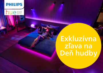 Roztancujte svoje svetlá s exkluzívnou zľavou 15 % na Philips Hue