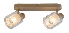 Stropné bodové svietidlo / spot 2x E14 taupe IP20 Rabalux MIRRAL 73064