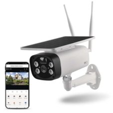 Emos H4056 GoSmart Vonkajšia solárna batériová kamera EYE, biela, IP55, Wi-Fi