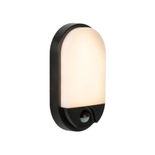 LUCIDE 22864/10/30 HUPS IR vonkajšie nástenné svietidlo so senzorom LED 10W/950lm 3000K IP54 čierna, opálová