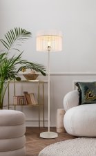 Stojací lampa 1x E27 piesková IP20 GLOBO lighting GORLEY 15698SB