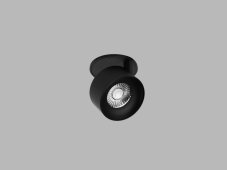 LED2 21507333 KLIP kruhové otočné zápustné bodové svítidlo 77mm 11W / 770lm 3000K chromově černá