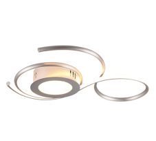 TRIO 623410207 JIVE stropné svietidlo LED 36W/4300lm 2700 - 6000K matný nikel, stmievateľné, diaľkový ovládač
