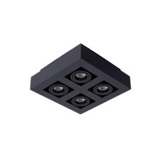 LUCIDE 09119/21/30 XIRAX stropné bodové stmievateľné svietidlo 4xGU10/5W LED čierna
