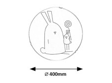 RABALUX 71279 Flappy stropní svítidlo dětské D400mm 2xE27 bílá, vícebarevná