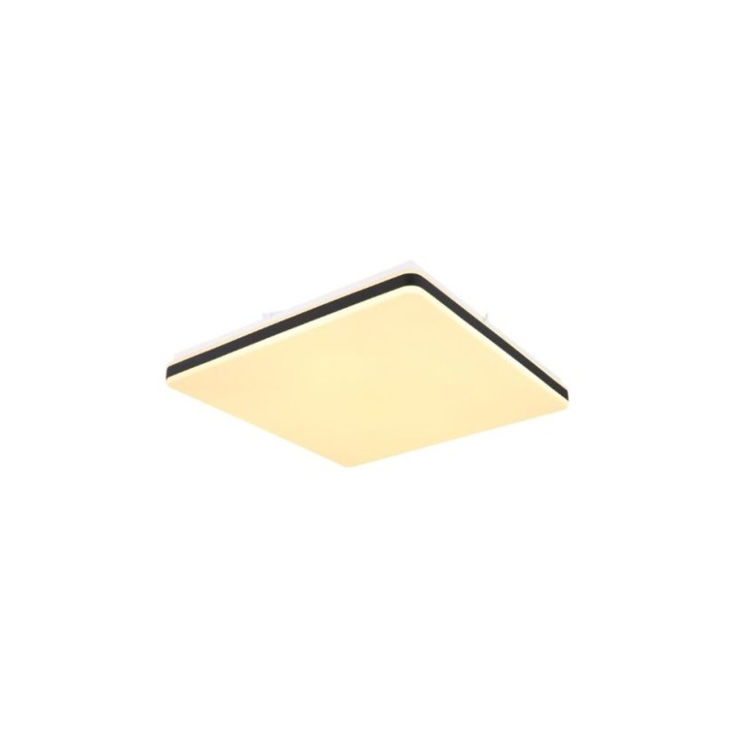 GLOBO SMART LIGHT 48025OBSH ULLY stropné svietidlo LED 485x485mm 24W/1400lm 2700-6500K biela, čierna, diaľkový ovládač