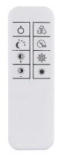 GLOBO 48041H MARSH závěsné svítidlo D600mm LED 54W 6716/2035lm 2700-6500K černá, křišťálový efekt, časovač, dálkový ovladač