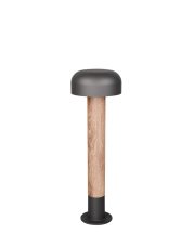 TRIO 562560135 FRASER venkovní stojanové svítidlo/sloupek V540mm 1xE27 IP54 šedá, vzhled dřeva