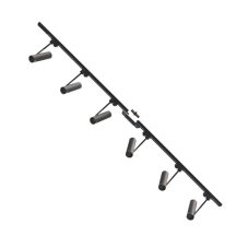 Bodová světla na liště SET 6x GU10 2 m černá Zuma Line Lisa Track 3026