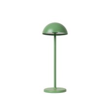 LUCIDE 15500/02/33 JOY venkovní dotyková stolní lampička LED V320mm 1,5W/185lm 3000K IP54 zelenkavá, nabíjecí baterie, USB kabel