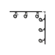 Lištové svietidlá SET 6x GU10 (ES111) 2 m čierna Zuma Line Master Track 3579
