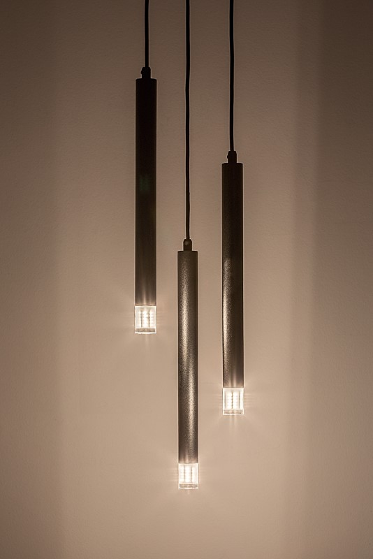 RABALUX 72358 Ramira závesné svietidlo D250mm 3xG9 čierna, priehľadná