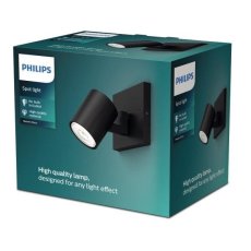 Philips 8719514435292 Runner stropné bodové svietidlo/spot 1xGU10 čierna