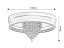 RABALUX 71353 Maribell stropné svietidlo D400mm LED 30W/3800/1450lm 3000-4000K čierna, DIP switch