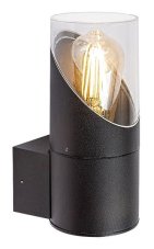 RABALUX 7236 Novigrad exteriérové nástěnné svítidlo 1xE27 IP54 černá, průhledná
