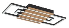 Stropní svítidlo LED 3000 / 4500 / 6000K čierna, drevo IP20 Rabalux NOXELLE 71456