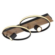 GLOBO 67309-36 DANNY stropné svietidlo LED 36W/2020lm 3000K matná čierna