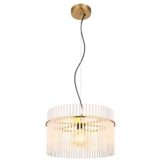 GLOBO 15698HM GORLEY závesné svietidlo D400mm 1xE27 zlatá, biela