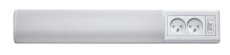 RABALUX 78040 Bath 2E svietidlo pod kuchynskú linku so zásuvkou š500mm LED 10W/900lm 4000K biela