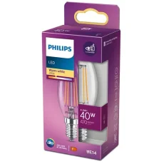 Philips 8718699763077 LED Classic žárovka 4,3W/40W 470lm E14 2700K 220-240V B35 filament svíčka