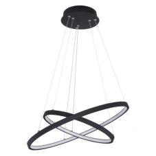 GLOBO 67192-42B RALPH závesné svietidlo LED D510mm 42W/1300lm 3000K čierna matná, opál, stmievateľné, switchdimmer