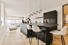 TRIO SELECT 344410832 ORBIT závěsné svítidlo SMD LED 8x8W/960lm 2300+3000+4000K černá matná, kávová, switchdimmer