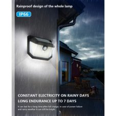 Immax 08486L IMMAX SIDE vnější solární nástěnné svítidlo LED 4W/300lm 6000K, IP65, PIR senzor, černá