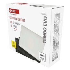 Reflektor LED 3000lm 4000K čierna IP65 EMOS TAMBO Evo ZS2534