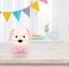 GLOBO 21761P PUPPY dotyková stolná lampička detská V200mm LED 1W 32lm 3000K ružová, biela, USB Cable incl., 3StepDIM